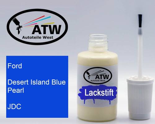 Ford, Desert Island Blue Pearl, JDC: 20ml Lackstift, von ATW Autoteile West.